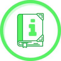 Info Green mix Icon vector