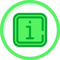 Info Green mix Icon vector