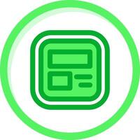 Layout Green mix Icon vector