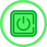 Power on Green mix Icon vector