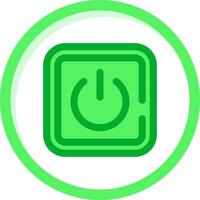 Power on Green mix Icon vector