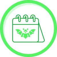 Demon Green mix Icon vector