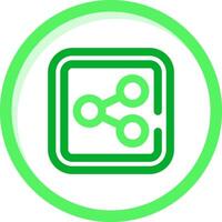 Share Green mix Icon vector