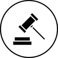 Judge Hammer Vector Icon
