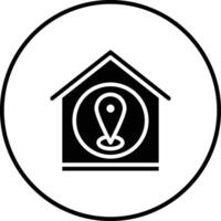 casa ubicación vector icono