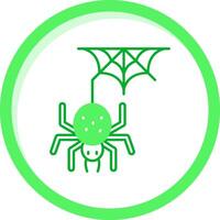 Spider Green mix Icon vector