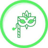 Mask Green mix Icon vector