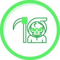 Death Green mix Icon vector