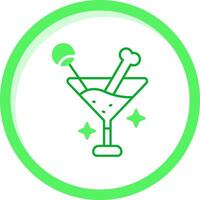 Drink Green mix Icon vector