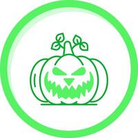 Pumpkin Green mix Icon vector