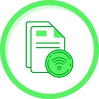 Wifi Green mix Icon vector