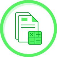 contabilidad verde mezcla icono vector