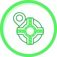 Pin Green mix Icon vector