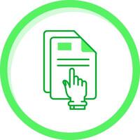 Click Green mix Icon vector