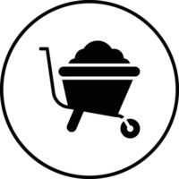 Wheelbarrow Vector Icon