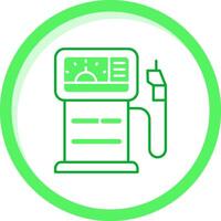 Gas station Green mix Icon vector