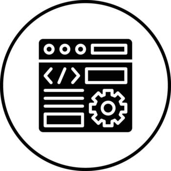 código ajustes vector icono