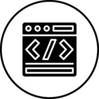 icono de vector de desarrollo web