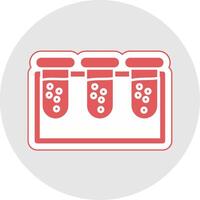 Test tube Glyph Multicolor Sticker Icon vector