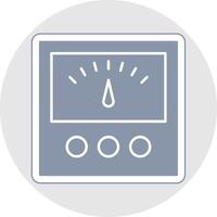 Voltage Indicator Glyph Multicolor Sticker Icon vector