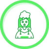Exploding Green mix Icon vector