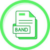 Band Green mix Icon vector