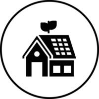 Eco House Vector Icon