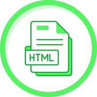 Html Green mix Icon vector