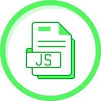 Js Green mix Icon vector