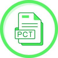 pct verde mezcla icono vector