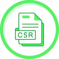 csr verde mezcla icono vector