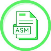 Asm Green mix Icon vector