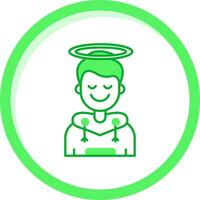 Angel Green mix Icon vector