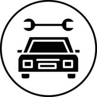 icono de vector de servicio de coche