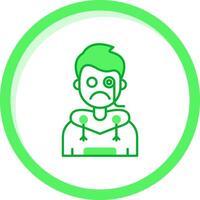 Detective Green mix Icon vector