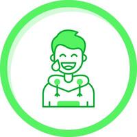 Sweat Green mix Icon vector