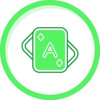 Aces Green mix Icon vector