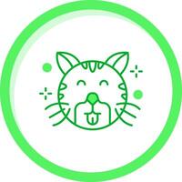 Cute Green mix Icon vector