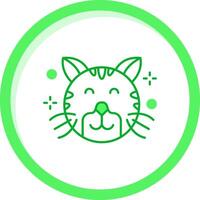 Happy Green mix Icon vector