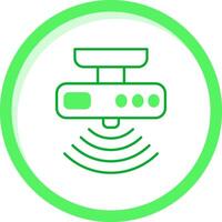 Motion sensor Green mix Icon vector