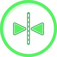 Flip Green mix Icon vector