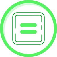 Equal Green mix Icon vector