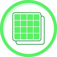 Grid Green mix Icon vector