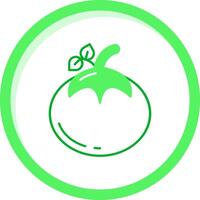 Tomato Green mix Icon vector
