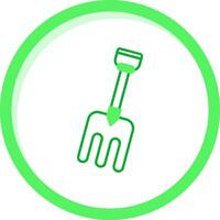 Fork Green mix Icon vector