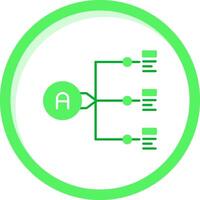 Relation Green mix Icon vector
