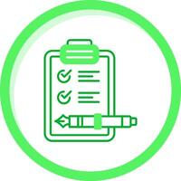 Check list Green mix Icon vector