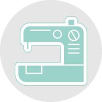 Sewing Machine  Glyph Multicolor Sticker Icon vector