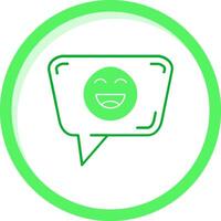 Happy Green mix Icon vector