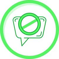 Blocked Green mix Icon vector